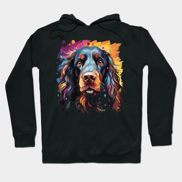 Field Spaniel Rainbow Hoodie by JH Mart